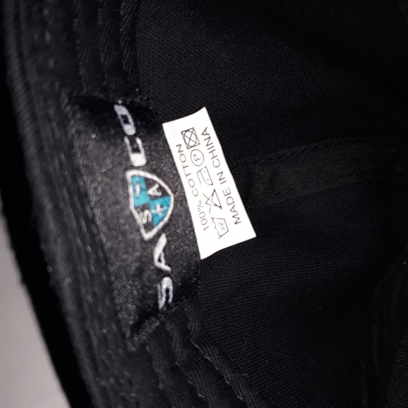 SA Company flat bill black gold snap back hat fish shield anchor hunting - Picture 8 of 16